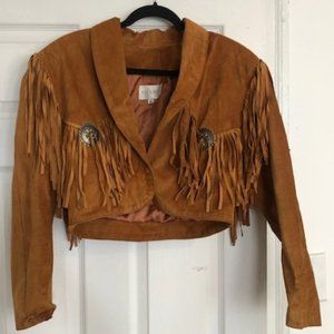 Vintage Suede Fringe Jacket